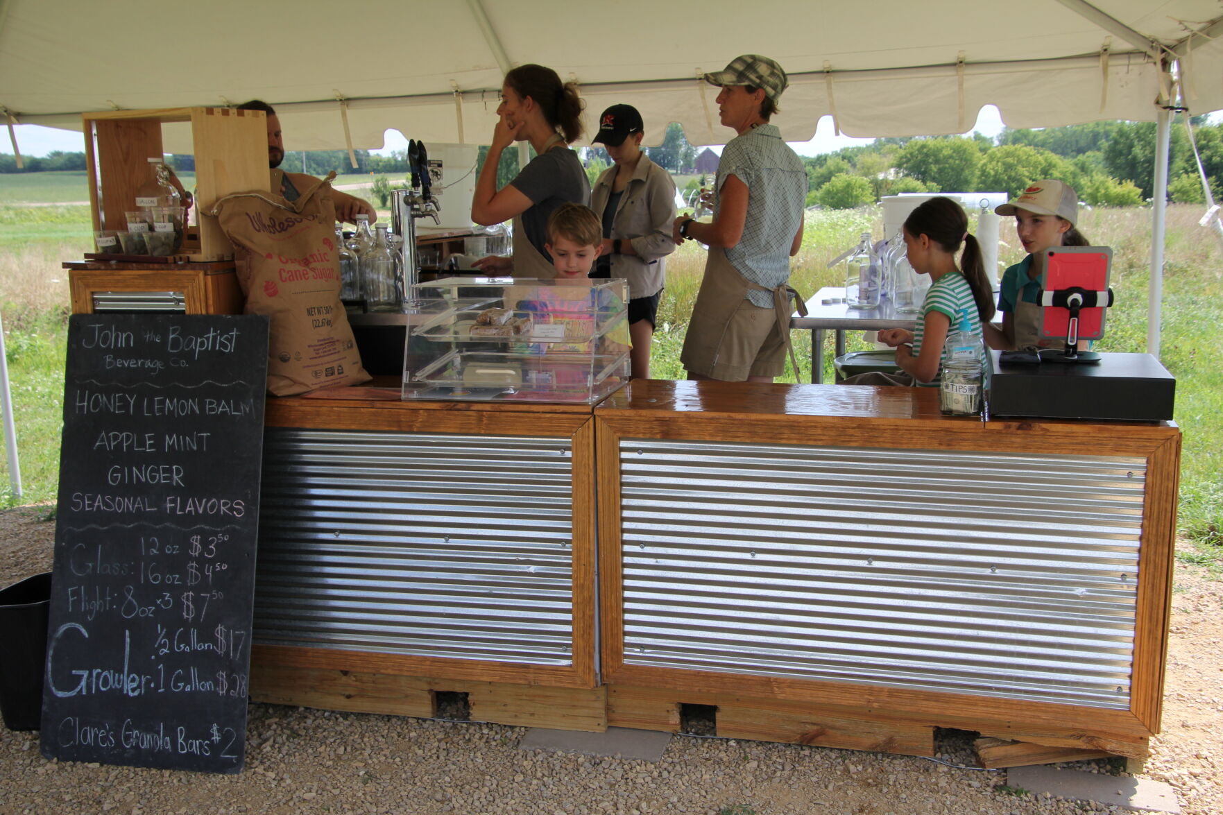 John the Baptist Beverage Company stand